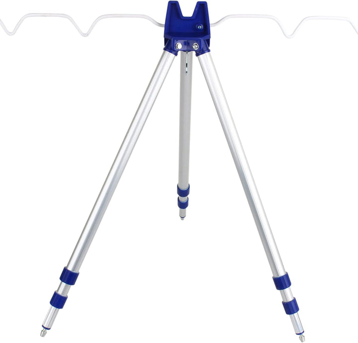 lyrlody Faltbare Angelruten aus Aluminium, Stativruten-Caddy, Tragbarer Angelrutenhalter und Träger,
