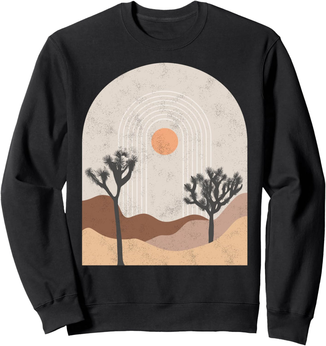 Joshua mountain Desert landscape Nature sunset with sandhill Sweatshirt