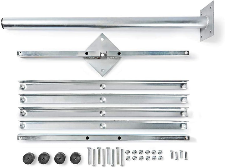 Nedis - Satellit Ständer Balcon - 4 x 30 x 30 cm - Galvanisiertem Stahl - Silver 4 x 30 x 30 cm Silb