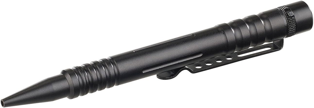 VisorTech Kubotan Kugelschreiber: 4in1-Tactical Pen mit Kugelschreiber, LED-Licht, Glasbrecher (Kubo