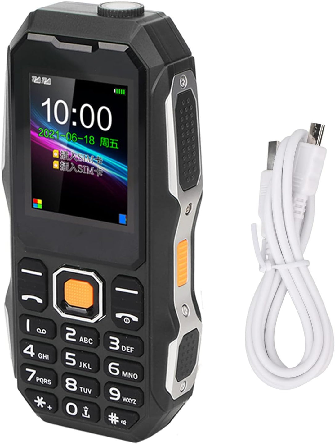 W2021 1,8 Zoll Senioren Handy, Wasserdichtes, Staubdichtes Anti Vibrations Handy mit Grosser Hupe fü