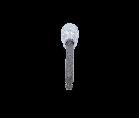 KS TOOLS 1/2" Spezial-Bit-Stecknuss, Vielzahn-Schrauben, Kugelkopf, 10 mm