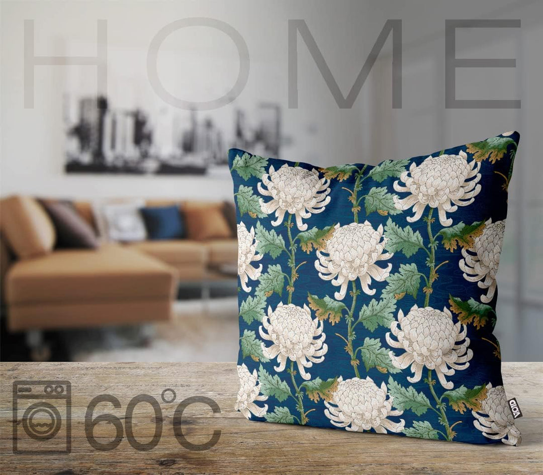 VOID Chrysanthemen Blumen Kissenbezug Kissenhülle Sofakissen Kissen Deko Outdoor-Kissen Dekokissen,