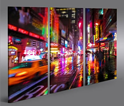 islandburner Bild Bilder auf Leinwand Times Square XXL Poster Leinwandbild Wandbild Art up Your Life