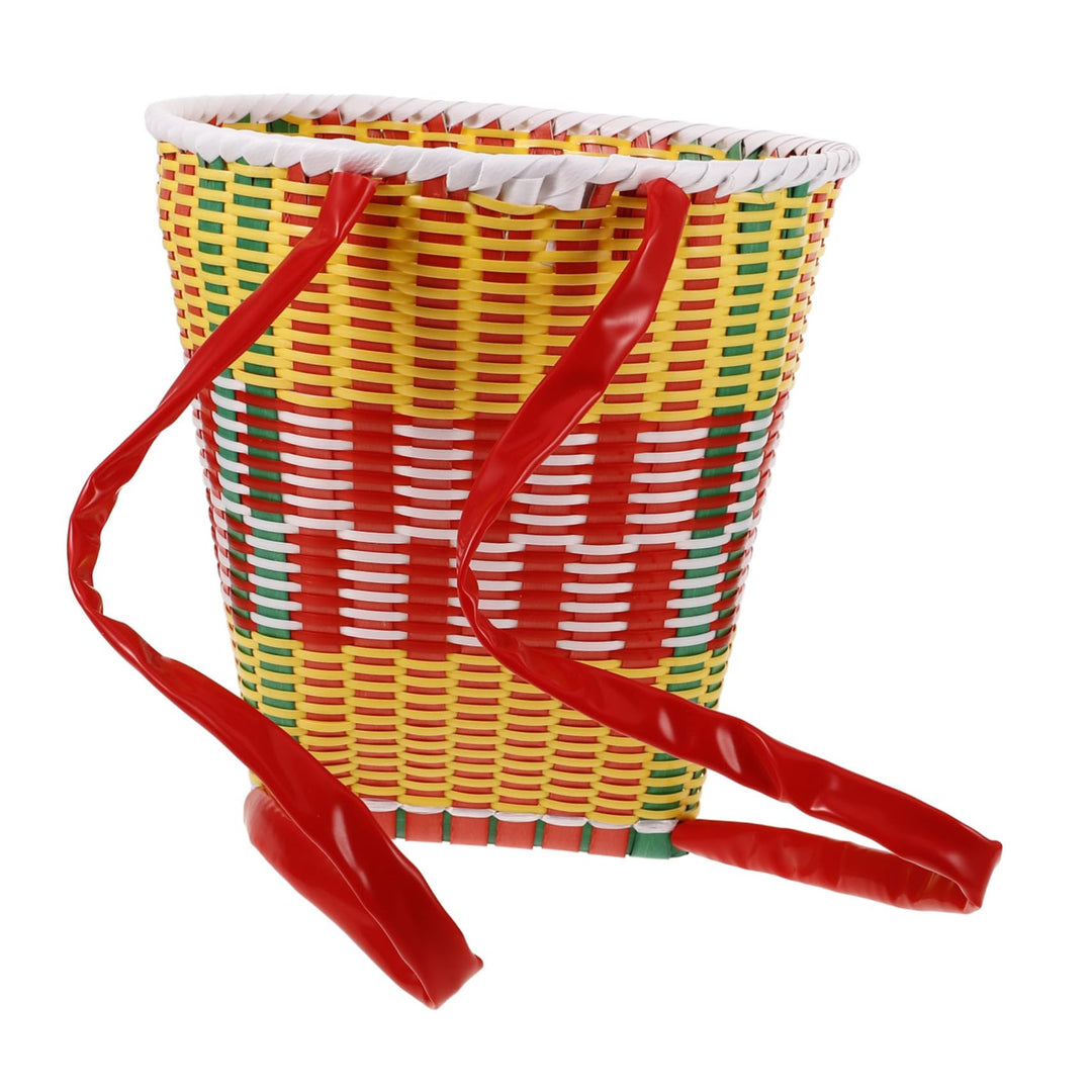 BESPORTBLE Kleiner Geflochtener Plastikkorb Hängekorb Kunststoff Rückseite Kinder Tanzrequisite Mult