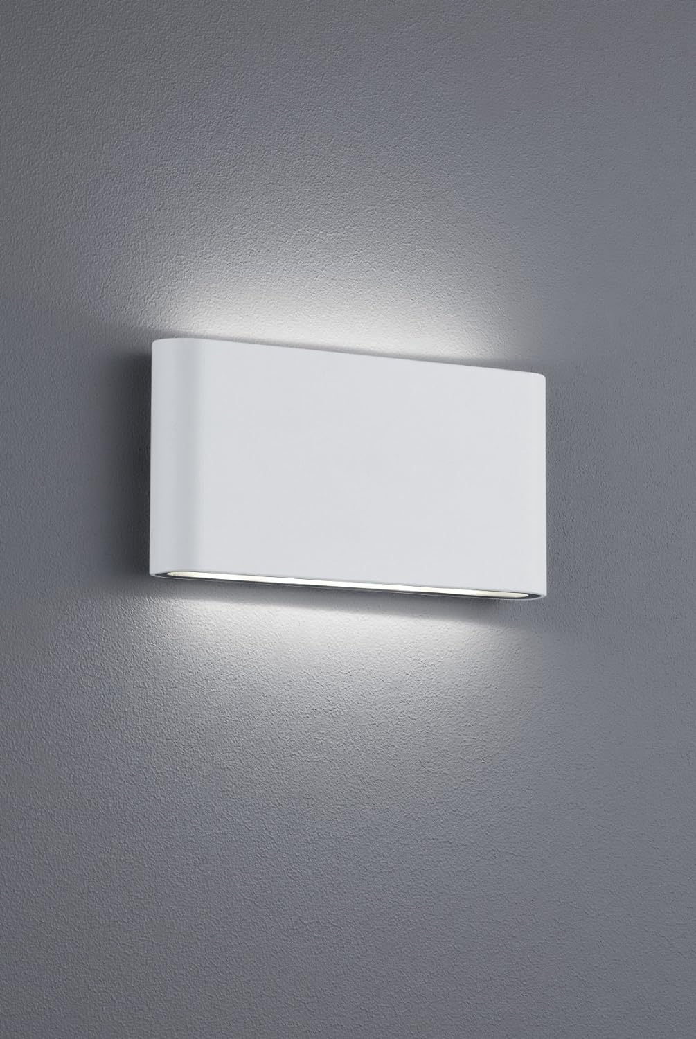 Trio Leuchten LED Aussenleuchte Thames II 227660231, Aluminium weiss, 2 x LED 4.5 Watt Breite 17,5cm