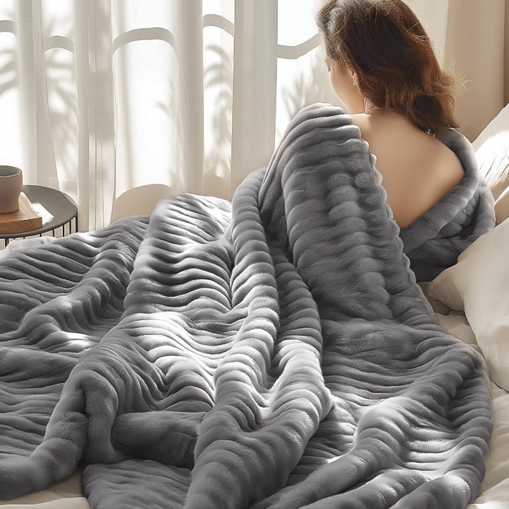 BEDSURE Kuscheldecke für Zimmer Deko - Wolldecke & Fleecedecke, Sofadecke, Weiche Warme Grobe Kordde