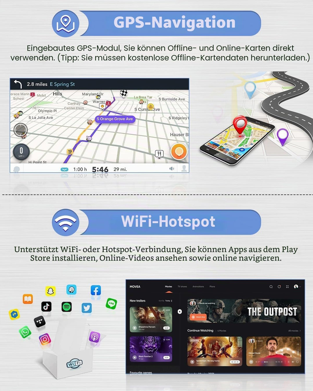 [2G+64G] Hikity Autoradio Navi Für Renault Dacia Duster Sandero Logan Dokker Captur Symbol Android 1