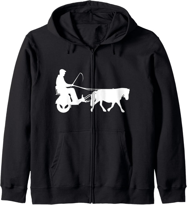 Pferdekutsche Kutsche Fahren Pony Pferde Fun Sport Fahrsport Kapuzenjacke