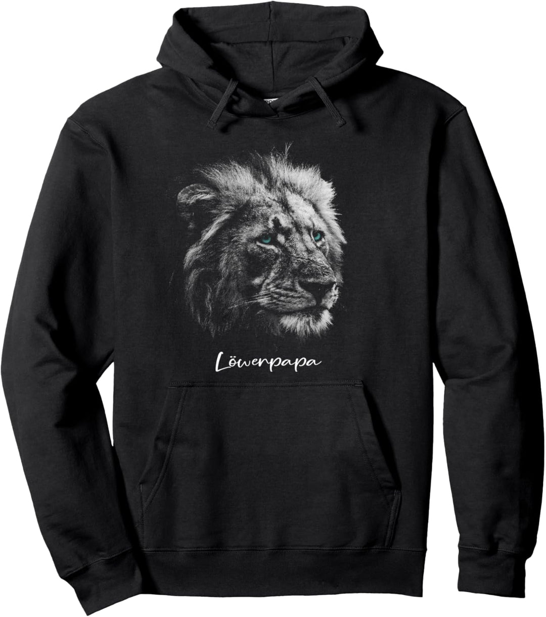 Löwenpapa I Daddy Retro und Stolz I Papa Löwe Pullover Hoodie