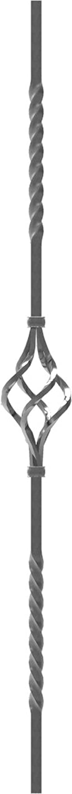 Fenau | Zierstab | Länge: 900 mm | Material: 12x12 mm | glatt | Stahl (Roh) S235JR Länge: 900 mm | M