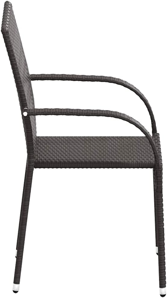 vidaXL 6X Gartenstuhl Stapelbar Gartensessel Stapelstuhl Essstuhl Stapelsessel Stuhl Sessel Stühle G