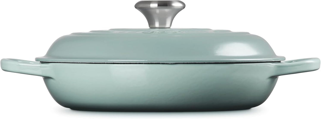 Le Creuset Signature Gourmet-Profitopf aus Gusseisen, 26 cm, 2,2 Liter, Sea Salt