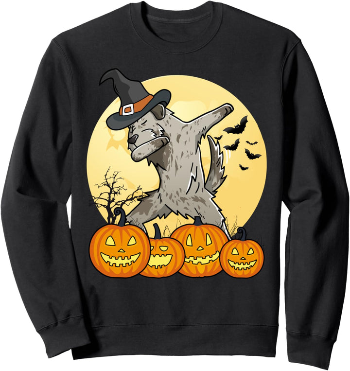 Dabbing Irischer Wolfshund Dab Dance Halloween Hund Sweatshirt