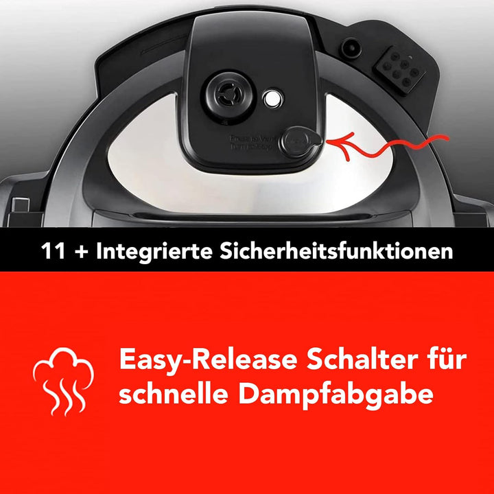 Instant Pot DUO CRISP + Air Fryer 8L Multikocher. 11 Funktionen in 1: Schnellkochtopf, Bratpfanne, D