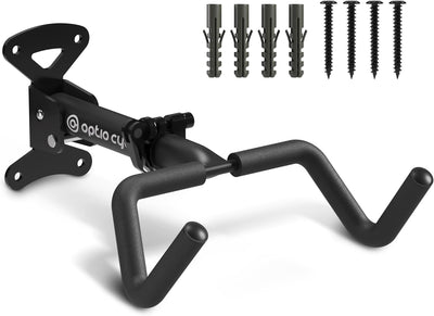 Optio Cycle Fahrrad Wandhalterung Vertikal Klappbar | Metall Fahrradhalterung Wand | Fahrrad Wandhal