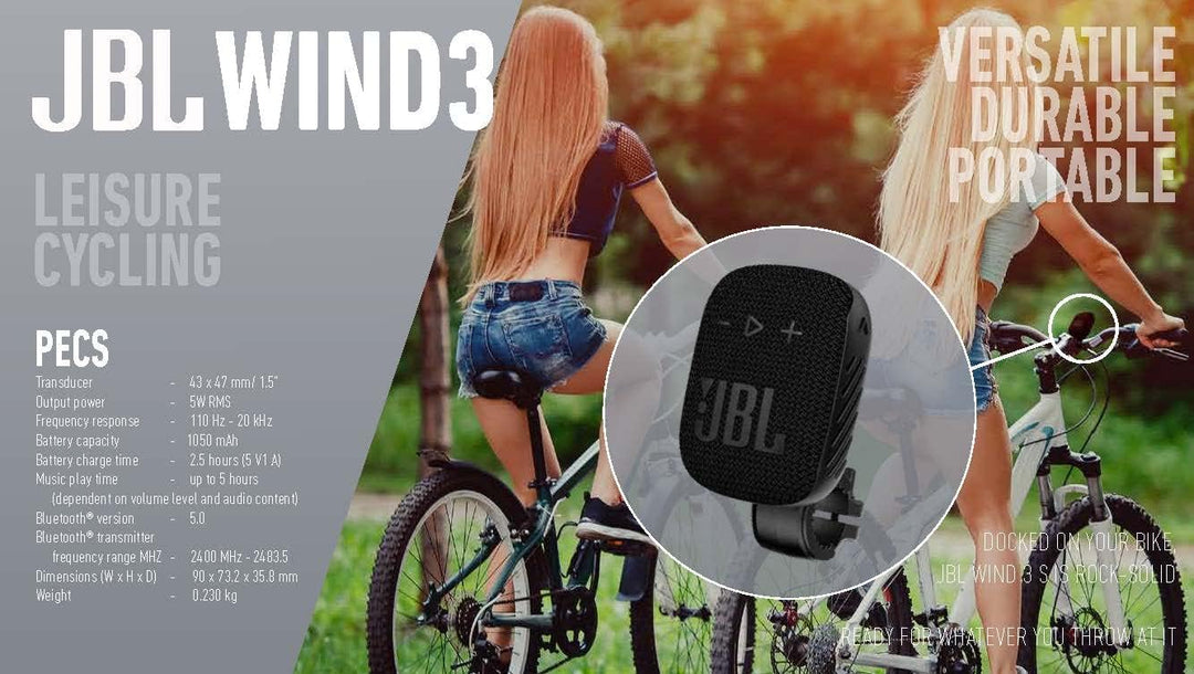 JBL Wind 3S tragbare Bluetooth-Lautsprecher Single, Single