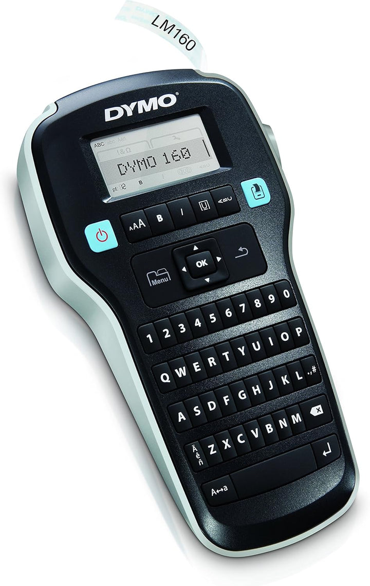 DYMO LabelManager 160 QWERTY Beschriftungsgeraet Geeignet fuer Schriftband: D1 6 mm, 9 mm, 12mm LM 1