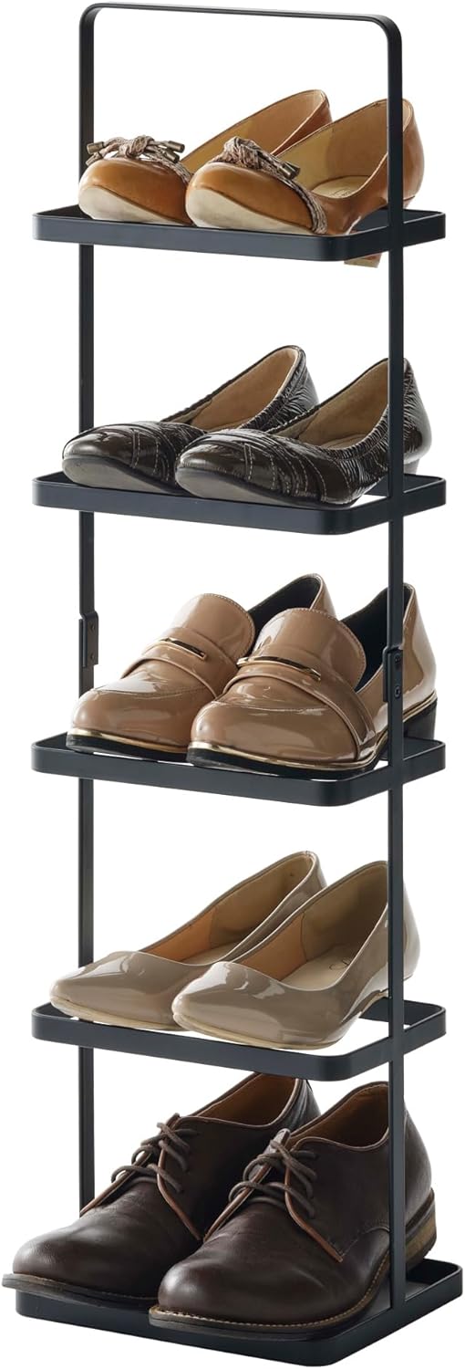 Shoe rack small - Tower - black Schwarz Single, Schwarz Single