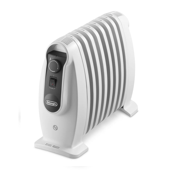 De'Longhi TRNS0808.M Ölradiator, kompakter mobiler Heizkörper Nano, weiss 800W, 800W