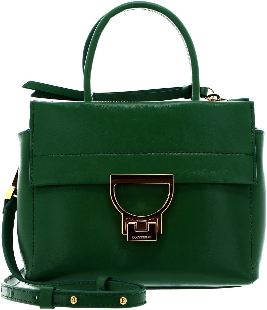 Coccinelle Arlettis Rock Handbag Craquele Leather Peppermint