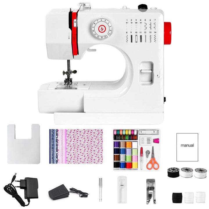 LetCart 725 Nähmaschine Pro mit 14 Programmen, Elektronische Nähmaschine für Anfänger Kinder, Basic