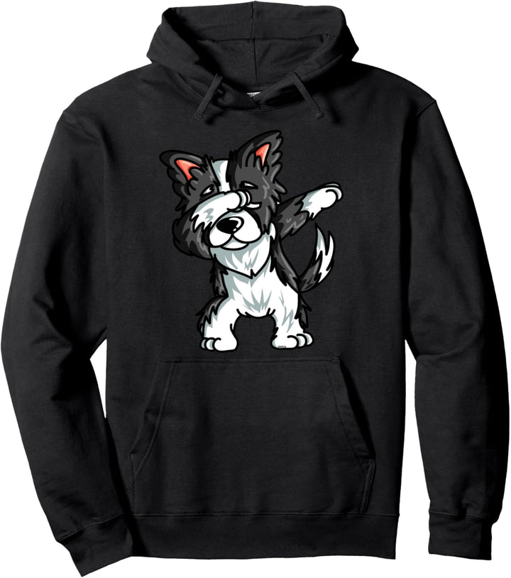 Border Collie Mama Mutter Hund Spruch Dabbing Dab Pullover Hoodie
