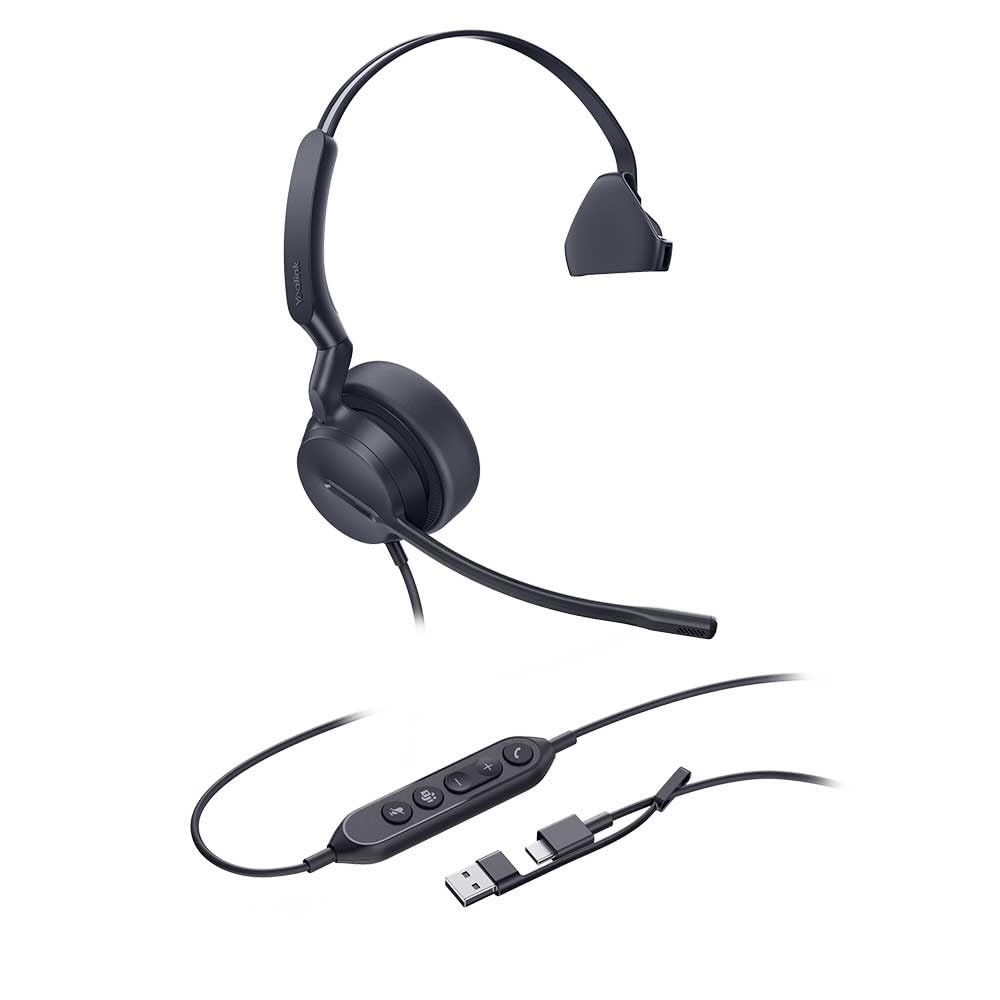 Yealink Headset UH44 Mono Teams USB-C/A, UH44 Mono Teams