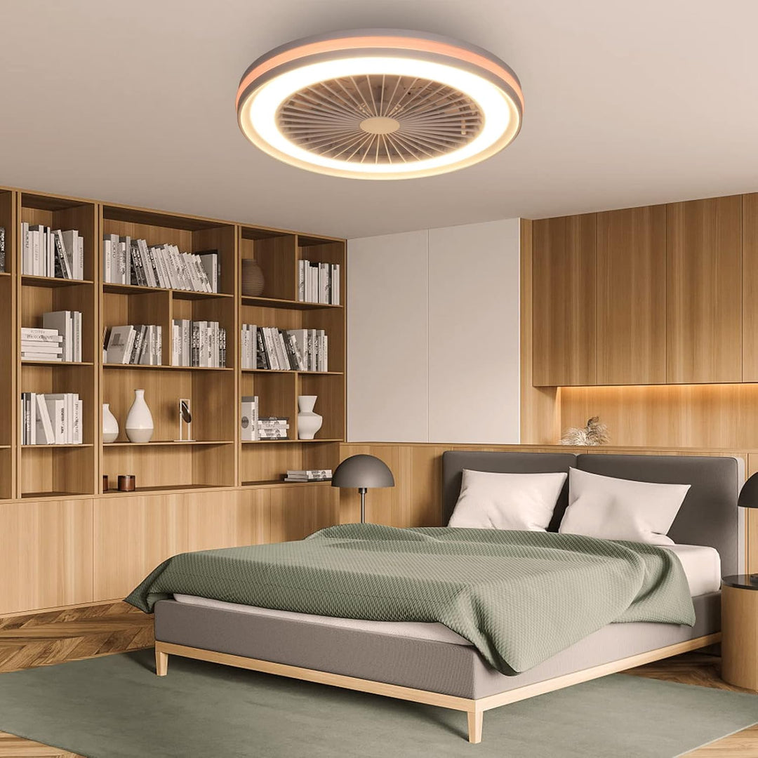activeallbrite Deckenventilator mit Beleuchtung, 40W LED, RGB 3000K–6500K, einstellbare Windgeschwin