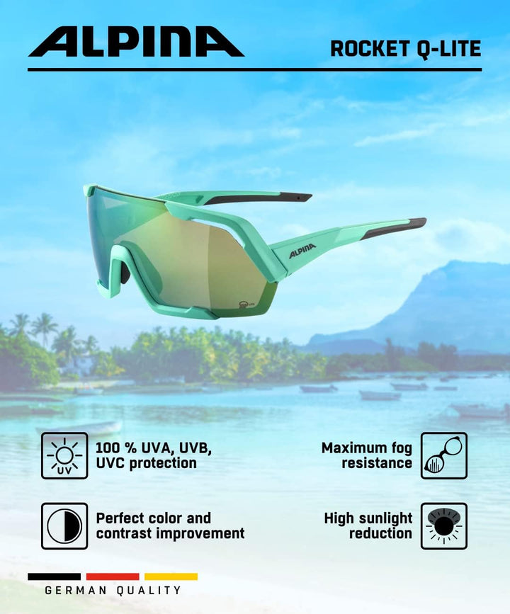 ALPINA Unisex Sport- & Fahrradbrille Sportbrille (1er Pack) Einheitsgrösse turquoise matt, Einheitsg