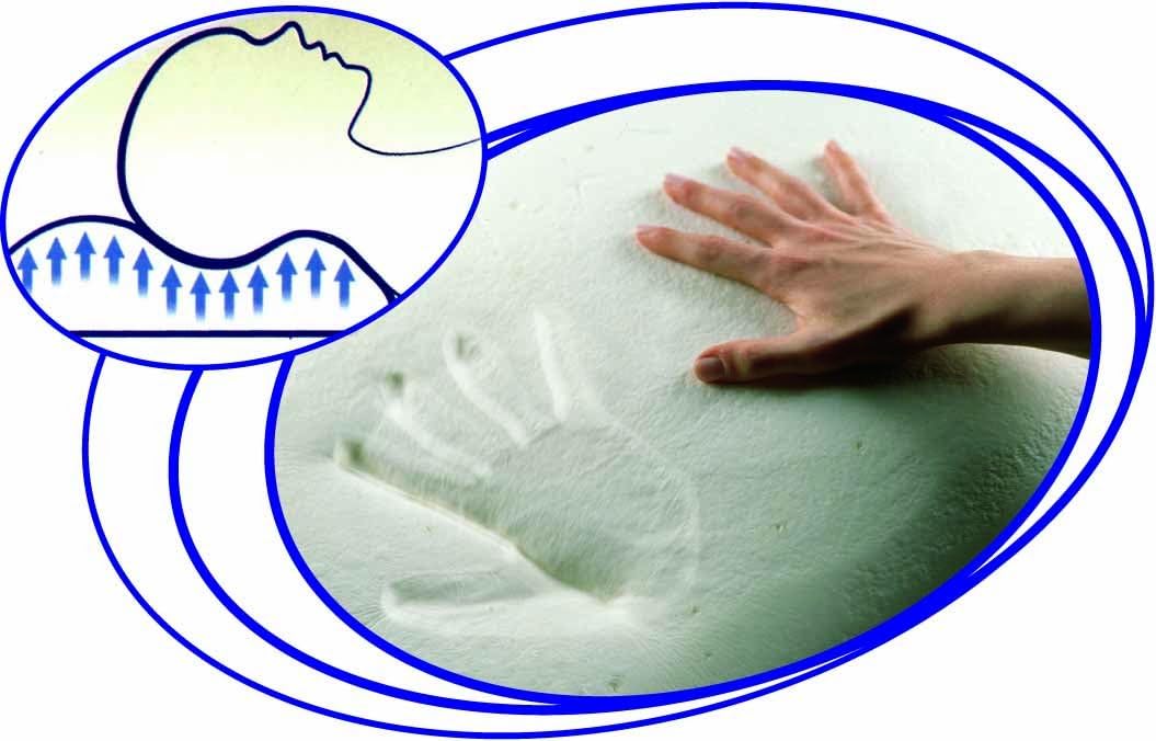 EVERGREENWEB ✅ Angebot! 2er Set Kissen 100% Memory Flocken 60x60 cm, 15 cm Hoch, Ideal gegen Nackens