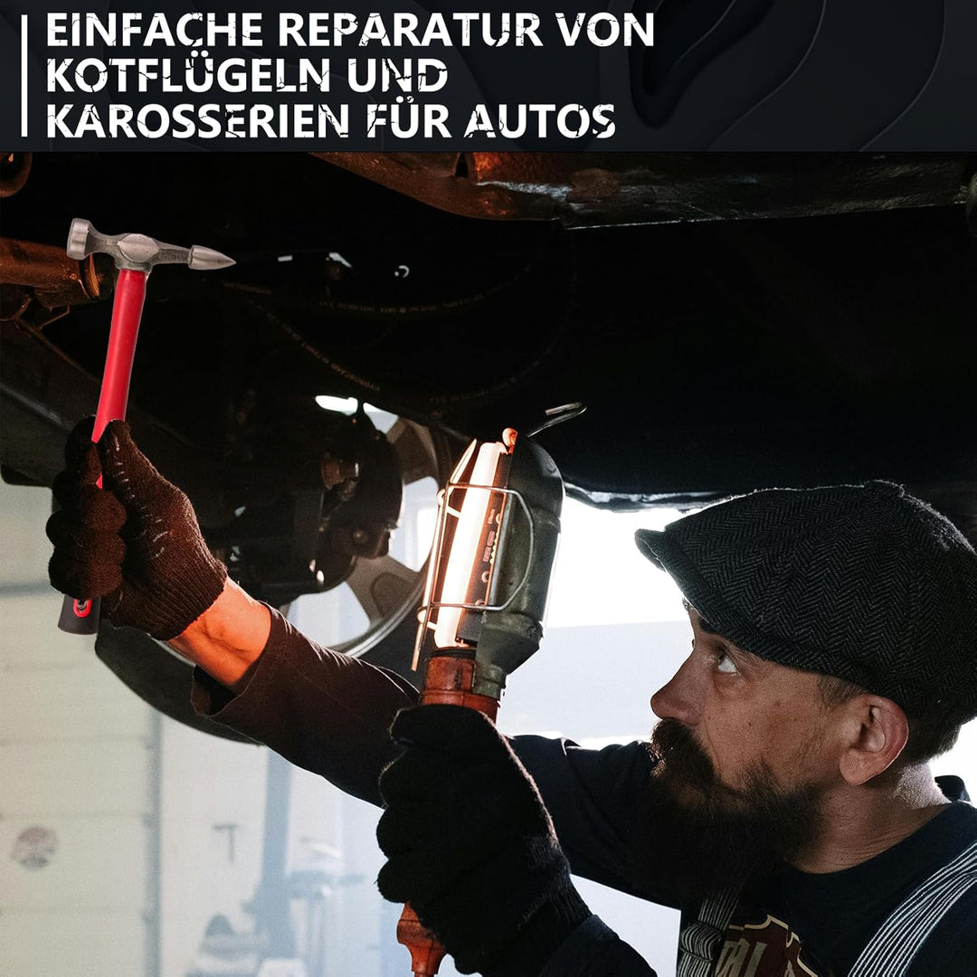 Teodute 7 Stück Karosserie Reparatur Set, Ausbeulwerkzeug Blech KFZ Karosserie Ausbeulsatz Dellen Re