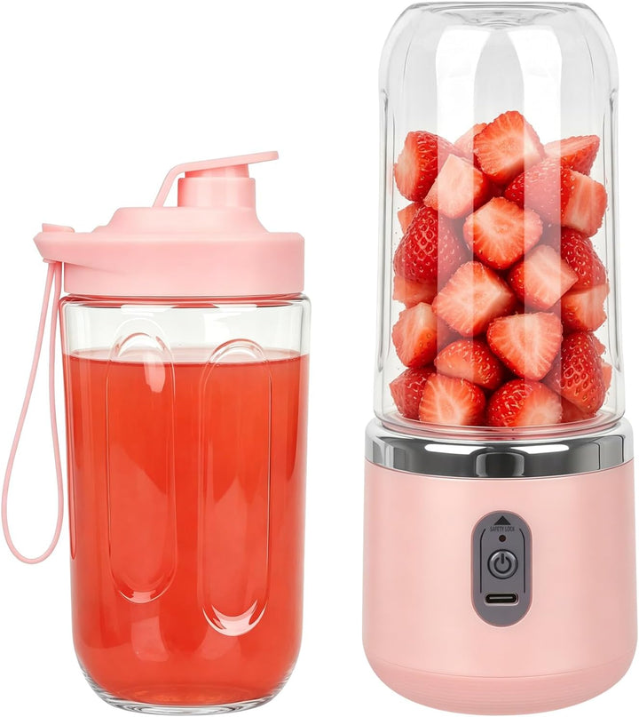 Tragbarer Mixer, 400ml Mixer Smoothie Maker to Go, Portabler Elektrischer Saftpresse, Mini Standmixe
