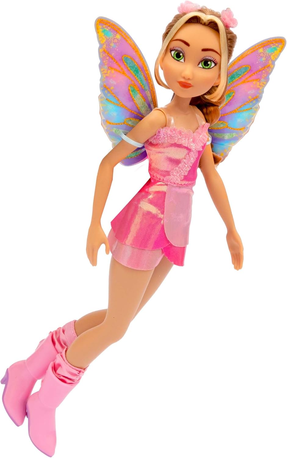 Winx Club Fairy Doll – Flora with Glitter Wings & Articulated Joints – Magical Fairy Transformation
