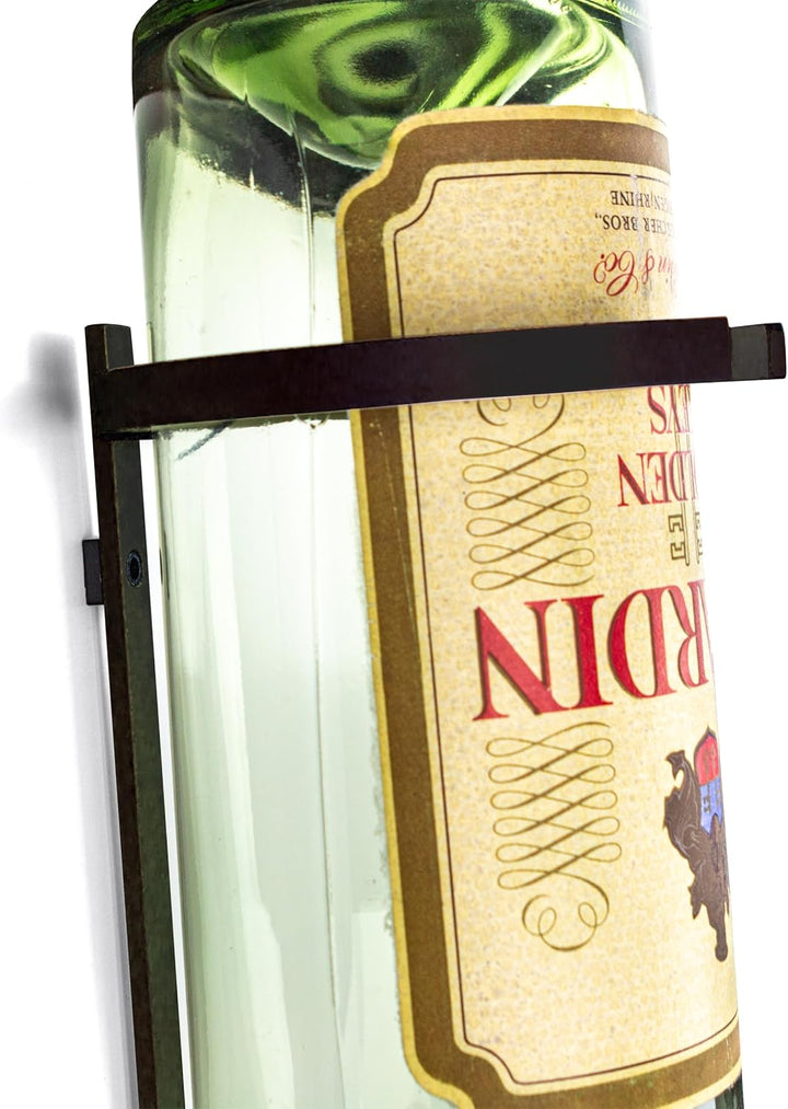 3-Liter-Flaschenhalter, Schwarz (inkl. 3,5 cl Drehkreuz-Dosierer) für Lange/grosse Flaschen ab 40 cm