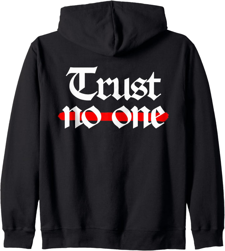 Trust no one Goth Boy Nobody Aesthetic Goth E-girl E-boy Kapuzenjacke