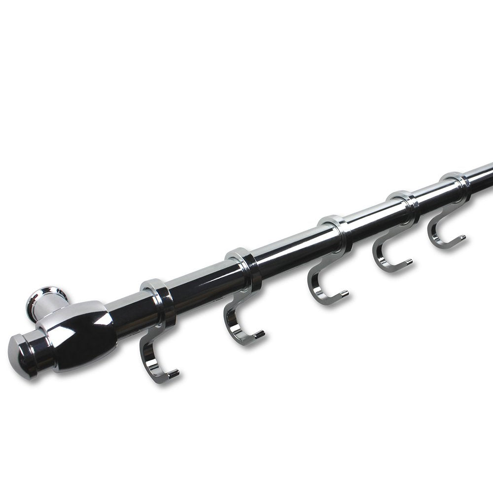 Hängeleiste/Küchenleiste zur Wandbefestigung 100cm, mit 10 Haken