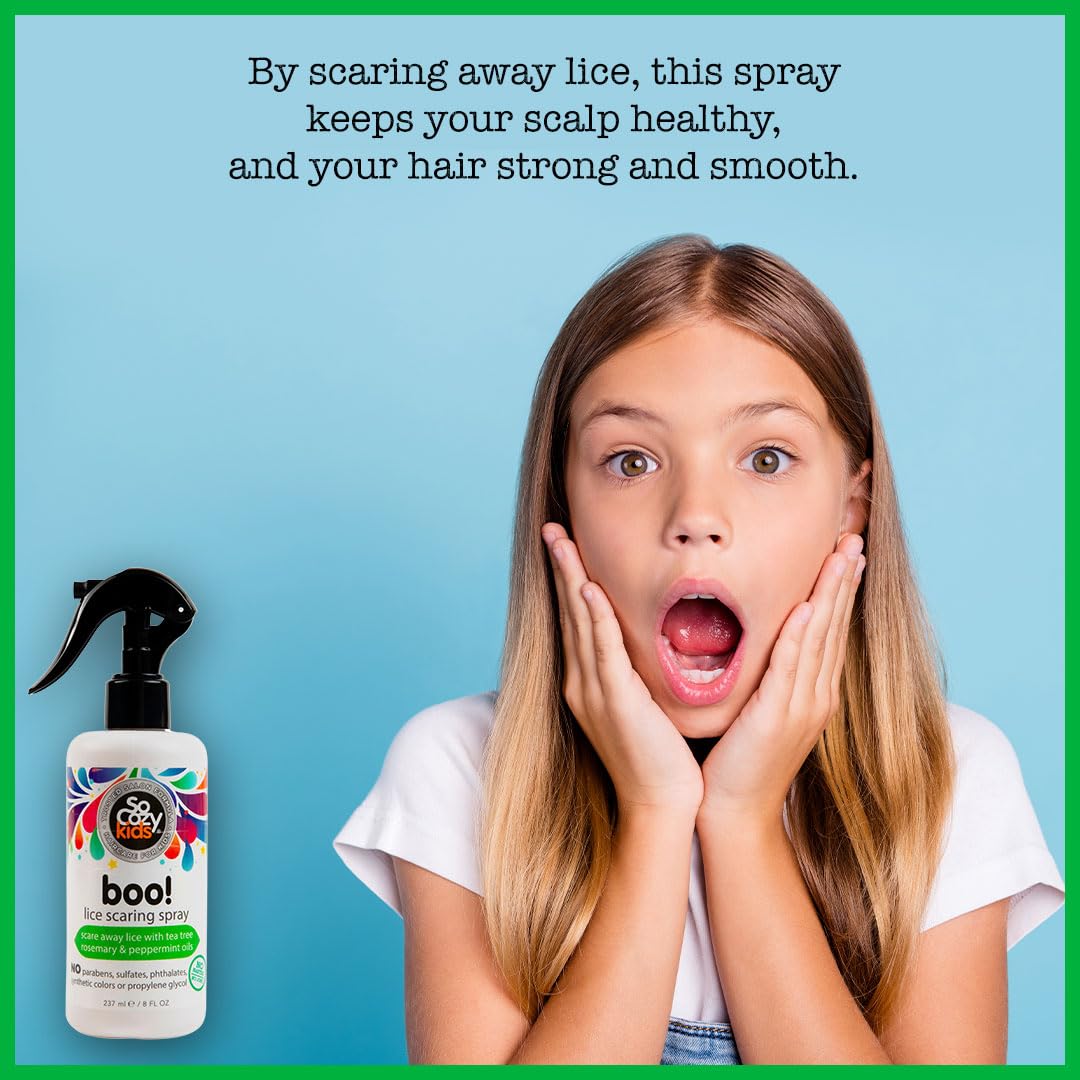 SoCozy Boo! Lice Prevention Spray, 8 Fluid Ounce by SoCozy