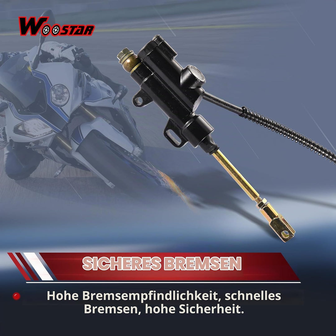 WOOSTAR Hinterradbremse Hauptbremszylinder Bremssattel Ersatz für SSR 125ccm 110ccm Pit Dirtbike Chi