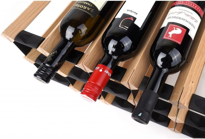 RAXI™ Classic Premium Weinregal aus Eichenholz mit luxuriösem Design, Flaschenregal für 15 Wein Flas