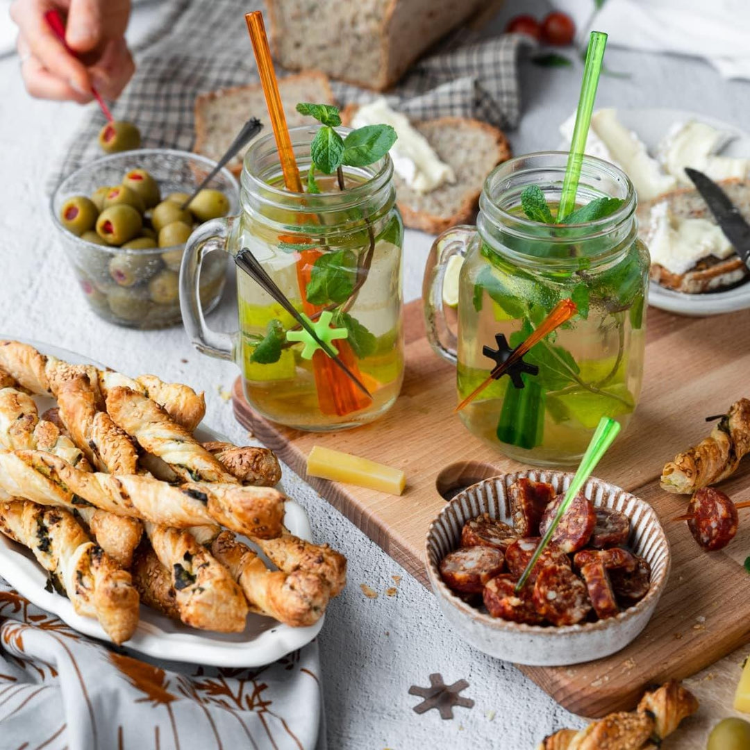 Mastrad Cocktail Strohhalm-Stössel - 2-in-1 Trinkhalm und Stössel - zum Zermahlen, Quirlen, Rühren v