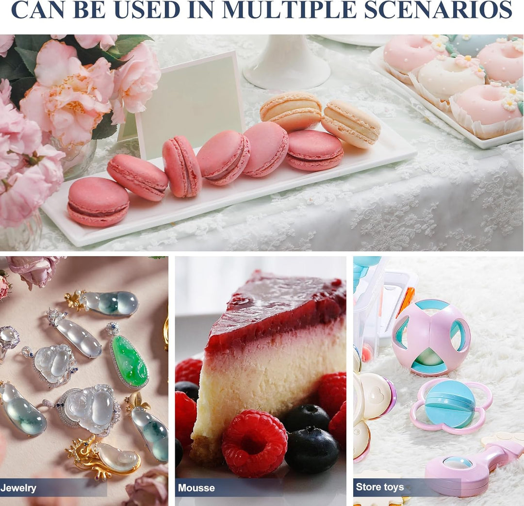 HEMOTON Transparente Lebensmittelabdeckung 6.7 Zoll Acryl Tortenglocke Staubdichte Kuchenhaube Prakt