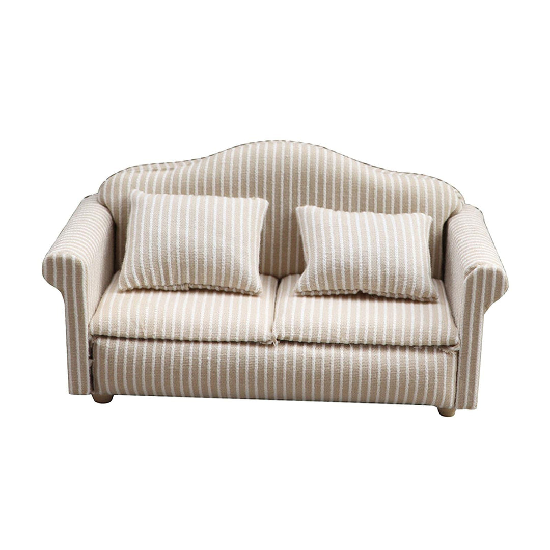 Puppenhaus Sofa, Miniatur Sessel, 1:12 Puppenhaus, Doppelsofa, Doppelsofa