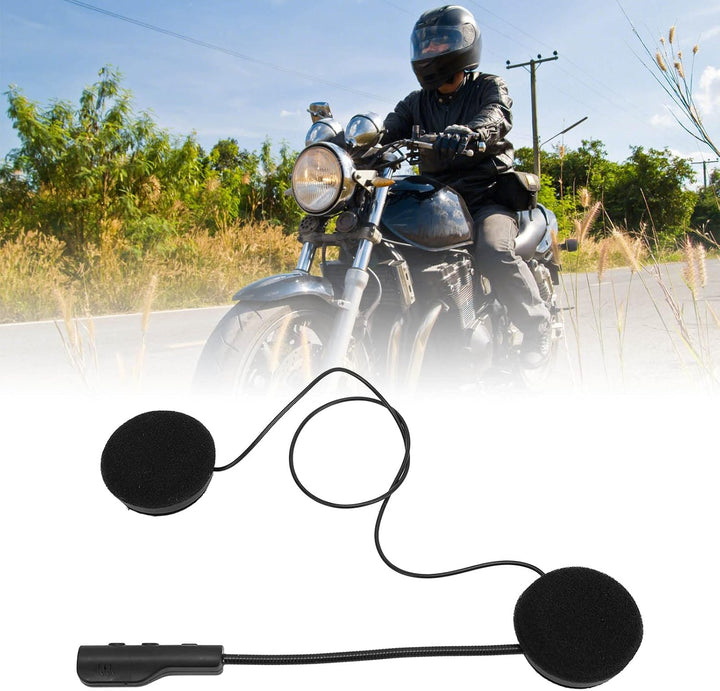 Annadue Motorradhelm Bluetooth Headset, Motorrad Headset Bluetooth 5.0 Kopfhörer mit Stereo Sound Fr