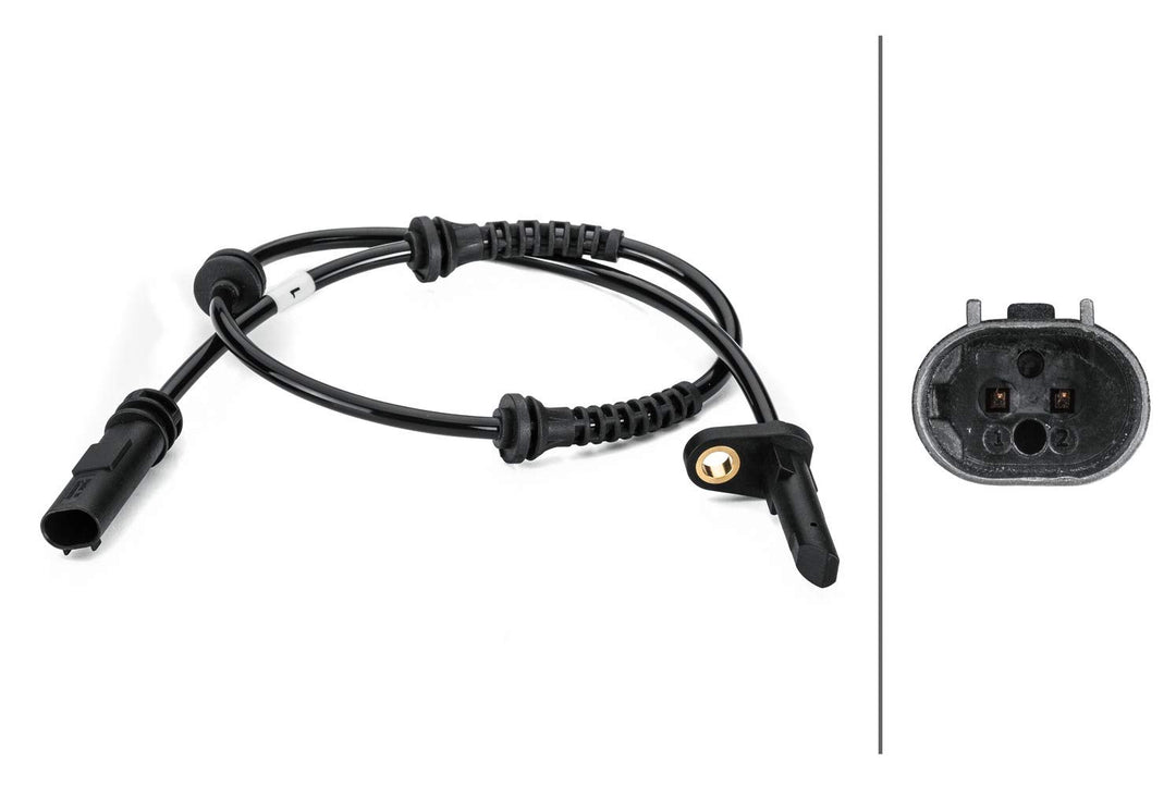 HELLA 6PT 014 495-101 Sensor, Abgastemperatur - 2-polig - geschraubt - Kabel: 540mm