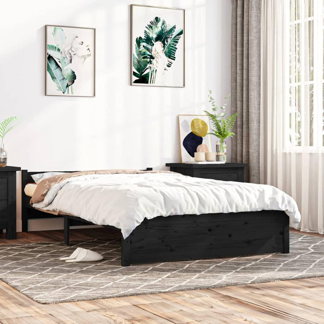 Tidyard Holzbett Massivholzbett Bettgestell Bettrahmen Einzelbett/Doppelbett Schlafzimmerbett Schlaf
