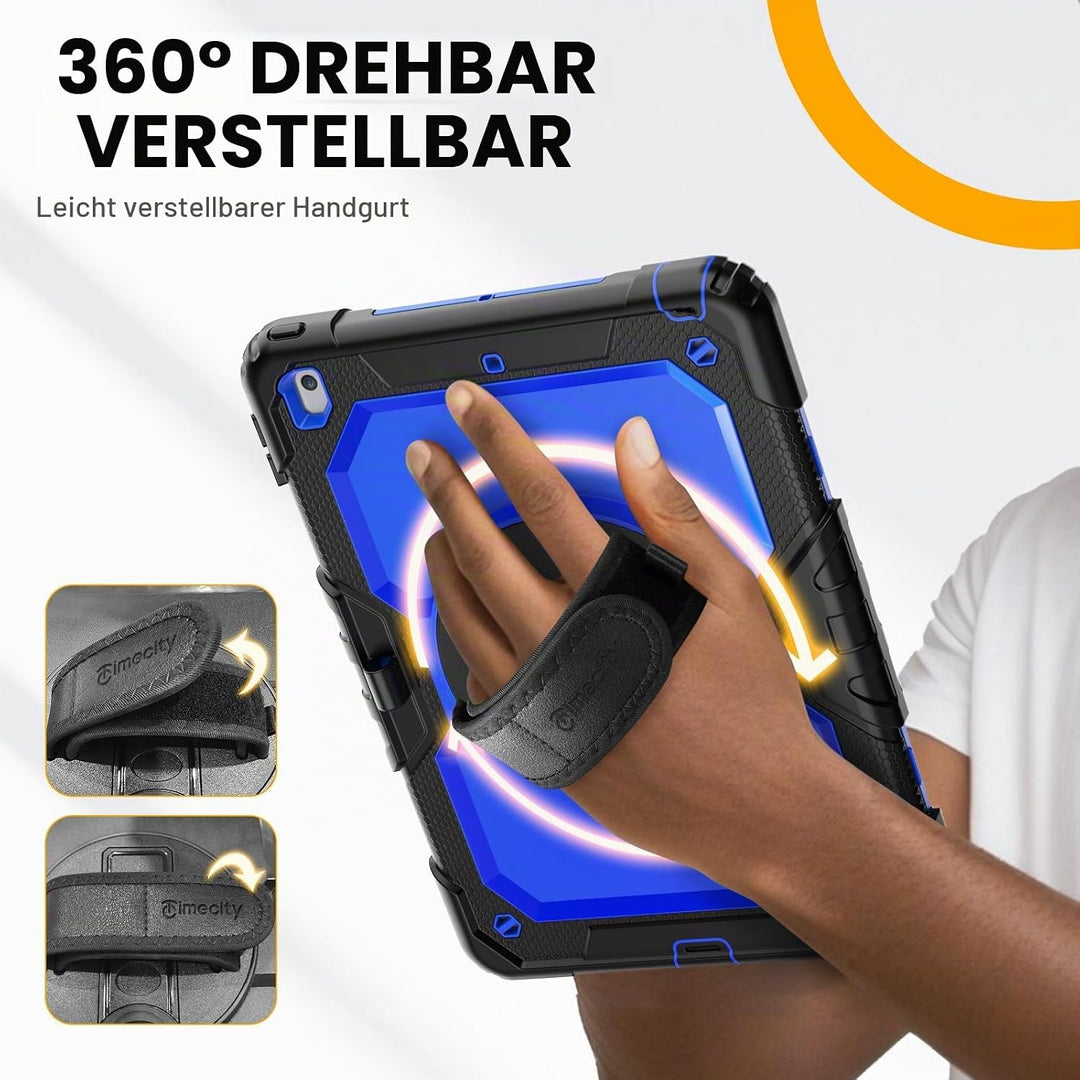 timecity Hülle Für iPad 9 8 7 Generation (10.2 Zoll, 2021 2020 2019), Stossfeste Hülle mit Displaysc