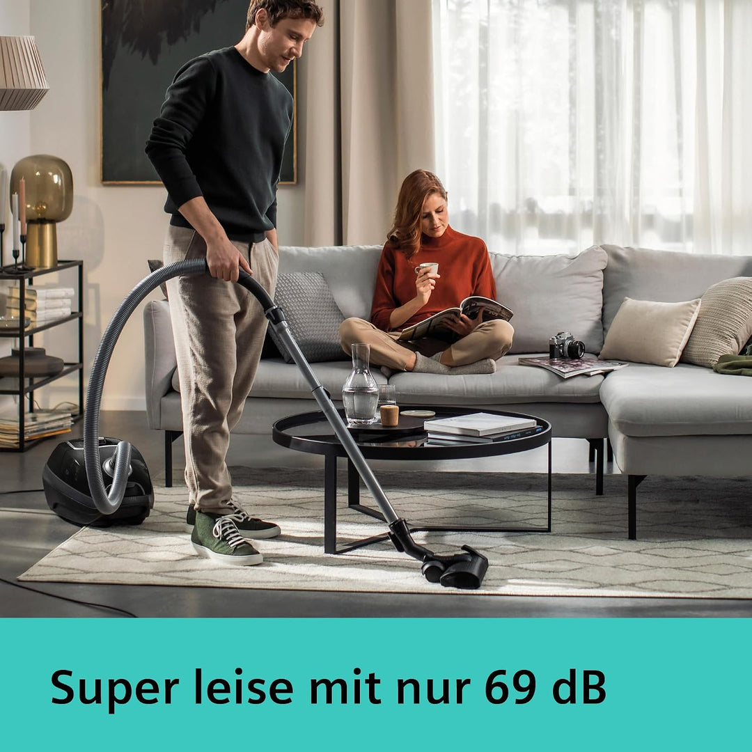 Siemens Staubsauger mit Beutel Z7.0 VSZ7X500, ideal für Allergiker, Hygiene-Filter, extrem leise, Bo