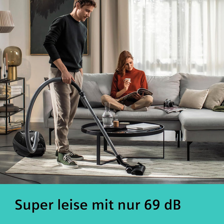 Siemens Staubsauger mit Beutel Z7.0 VSZ7X500, ideal für Allergiker, Hygiene-Filter, extrem leise, Bo