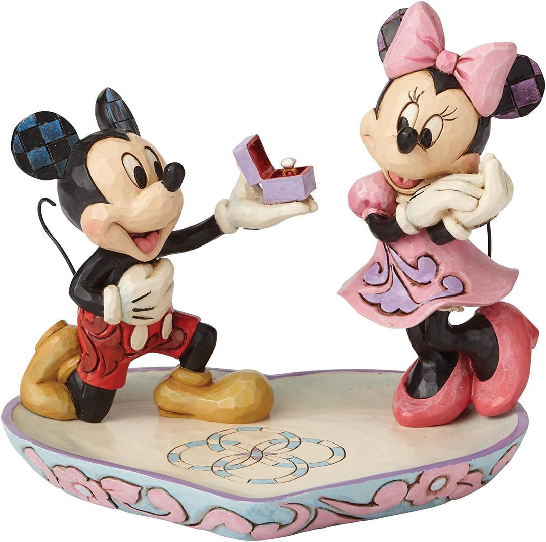 Disney Tradition A Magical Moment (Mickey Proposing To Minnie Mouse Figur), 15 x 15 x 13 cm, Mehrfar